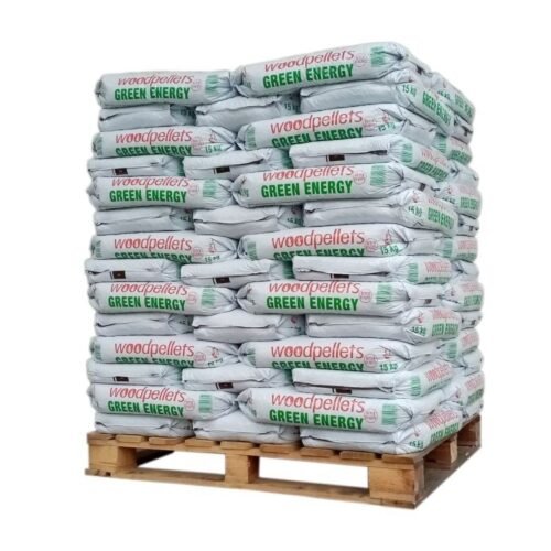Pellets Green Energy – Palete com 65 Sacos de 15 kg (975 kg)