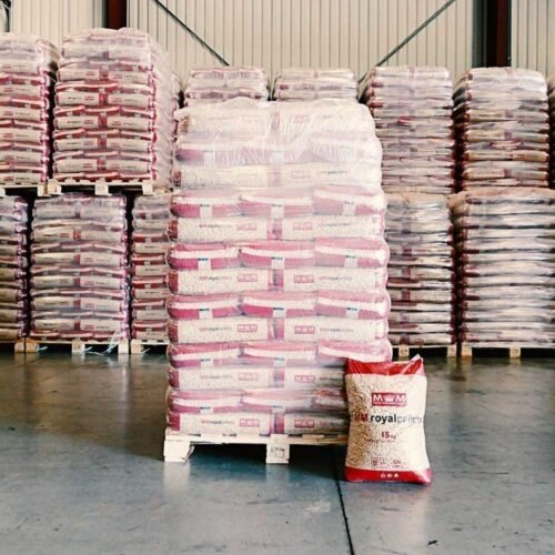 Pellets MM Royal – Palete com 78 Sacos de Plástico