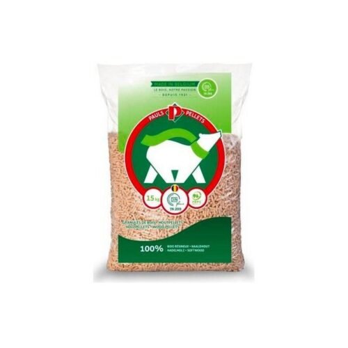PAULS Pellets de Madeira – Palete com 60 Sacos de 15 kg